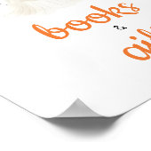 Halloween Little Boo Baby shower Boeken en geschen Poster (Hoek)