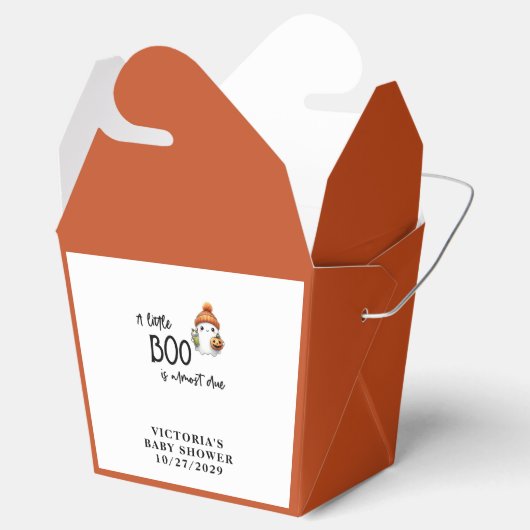 Halloween Little Boo Baby shower Favoriete Box Bedankdoosjes (Geopend)