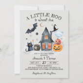 Halloween Little Boo Pumpkin Baby shower Kaart (Voorkant)