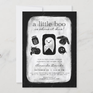 Halloween Little Boo Skull Sprinkle Baby shower in Kaart