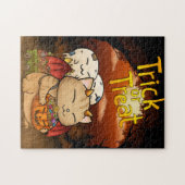 Halloween Little Devil Cat Legpuzzel (Horizontaal)