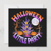 Halloween Little Party Feestdagenkaart (Voorkant)