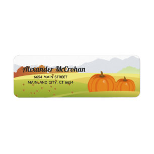 Halloween Little Pumpkin Return-adres Etiket