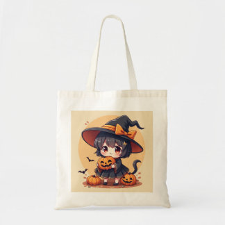 Halloween Little Witch Canvas tas