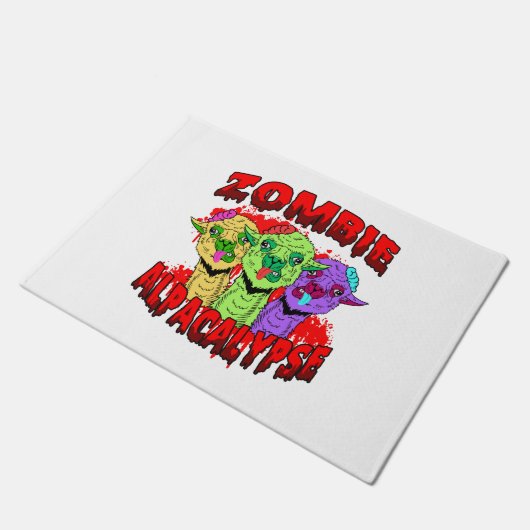Halloween Llama Alpaca Funny Lama Glama Cool Gift Deurmat (Schuin)