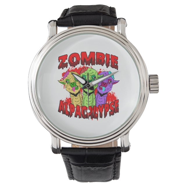 Halloween Llama Alpaca Funny Lama Glama Cool Gift Horloge (Voorkant)