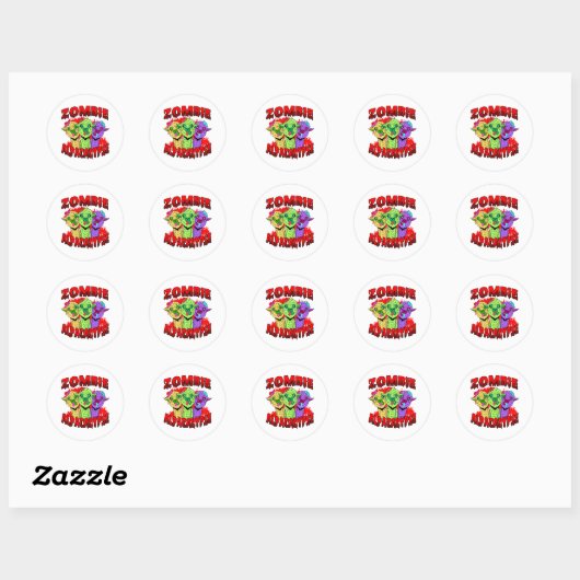 Halloween Llama Alpaca Funny Lama Glama Cool Gift Ronde Sticker (Vel)