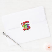 Halloween Llama Alpaca Funny Lama Glama Cool Gift Ronde Sticker (Envelop)