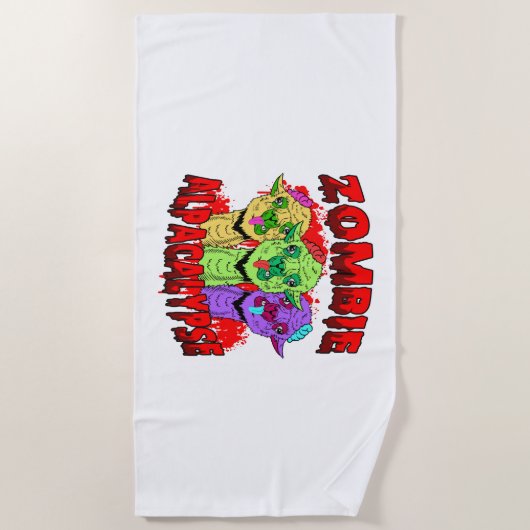Halloween Llama Alpaca Funny Lama Glama Cool Gift Strandlaken (Voorkant)
