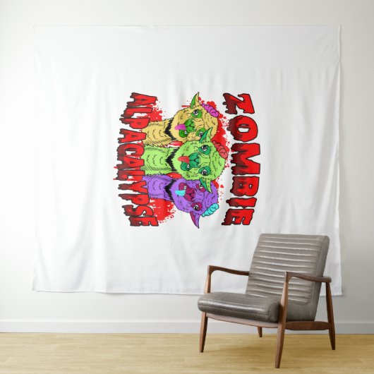 Halloween Llama Alpaca Funny Lama Glama Cool Gift Wandkleed (In Situ (horizontaal))