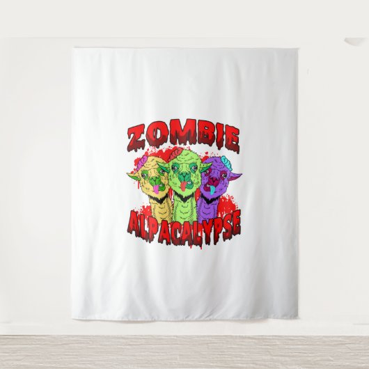 Halloween Llama Alpaca Funny Lama Glama Cool Gift Wandkleed (Voorkant)