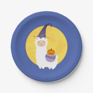 Halloween Llama Party Papieren Bordje