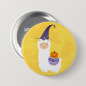 Halloween Llama Ronde Button 7,6 Cm (Voorkant /achterkant)