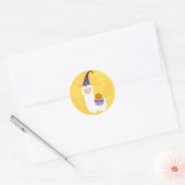 Halloween Llama Ronde Sticker (Envelop)