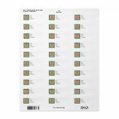 Halloween Longhaire Dachshund Label (Full Sheet)
