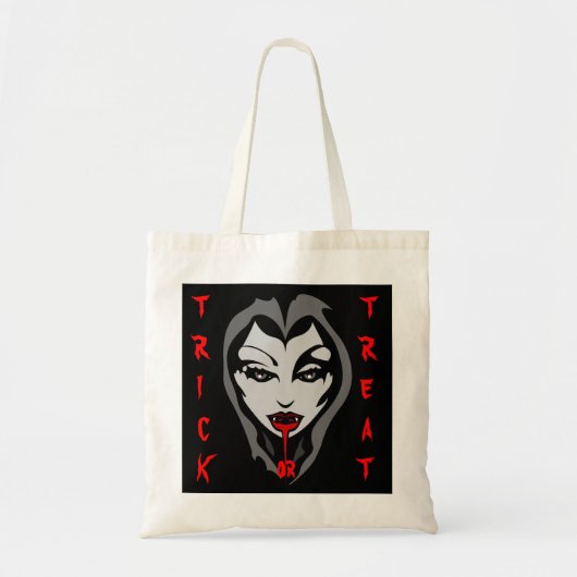 Halloween Loot Bag Vampire Sac fourre-tout personn (Devant)