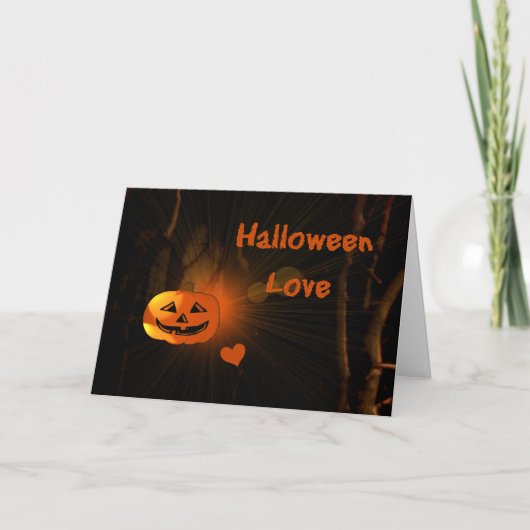 Halloween Love Kaart (Voorkant)