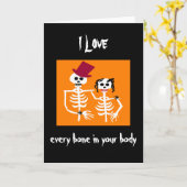 Halloween Love Kaart (Gele Bloem)