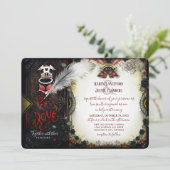 Halloween Love Letter - Samen met woorden Kaart (Staand voorkant)