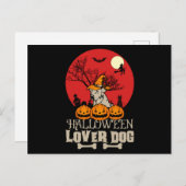 Halloween Lover Dog Briefkaart (Voorkant / Achterkant)