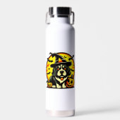 Halloween Lowchen hond Waterfles (Voorkant)