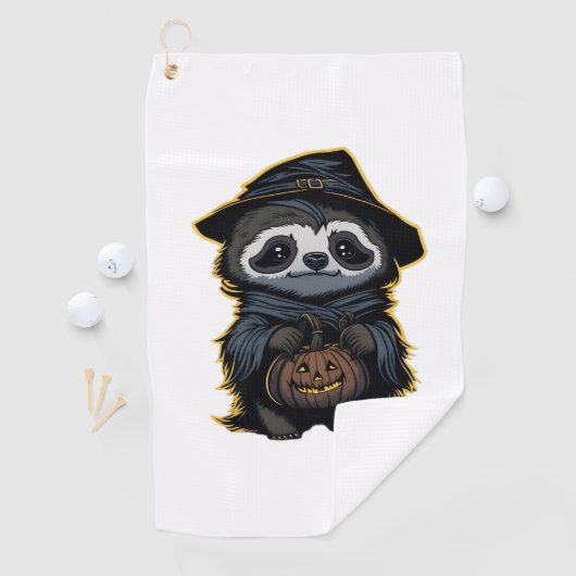 Halloween luiaard Oversized T-shirt Golfhanddoek (Insitu)