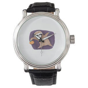Halloween luiaard, pompoen, vleermuis, spin, spinn horloge