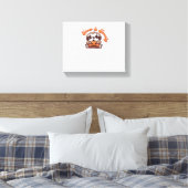 Halloween Luiaard Slow en Spooky Schattigee Luiaar Canvas Afdruk (Insitu (Slaapkamer))