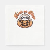 Halloween luiaard truc of slaap Schattigee luiaard Servet (Voorkant)
