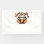 Halloween luiaard truc of slaap Schattigee luiaard Spandoek (Horizontaal)