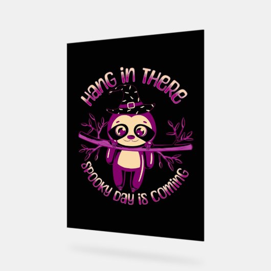 Halloween Luiaard (ver.1) Classic T-shirt Acryl Bord (Hoek)