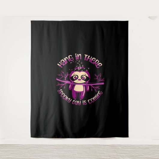 Halloween Luiaard (ver.1) Classic T-shirt Wandkleed (Voorkant)