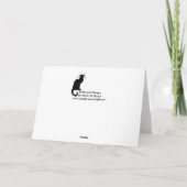 Halloween Maan en Kat Kaart (Achterkant)