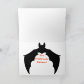 Halloween Maan en Kat Kaart (Binnen)