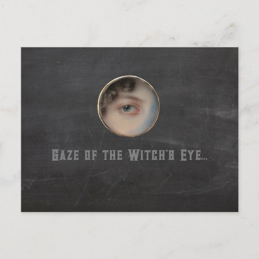 Halloween Macabre Creepy Witch Eye Briefkaart (Voorkant)