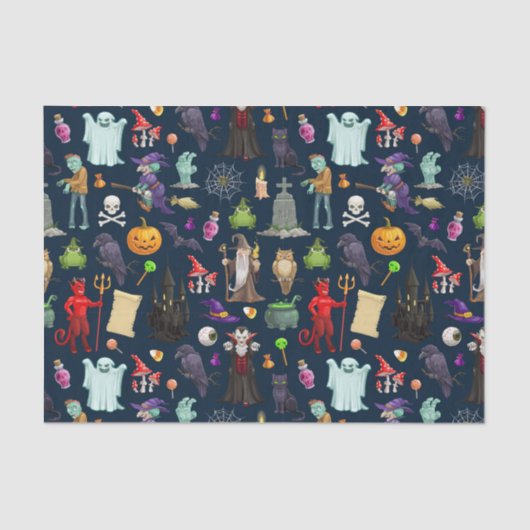 Halloween Madness Tissuepapier (Voorkant)