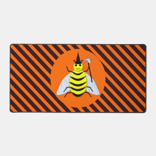 Halloween Magic Bee Witch Orange et Black Stripes (Recto)