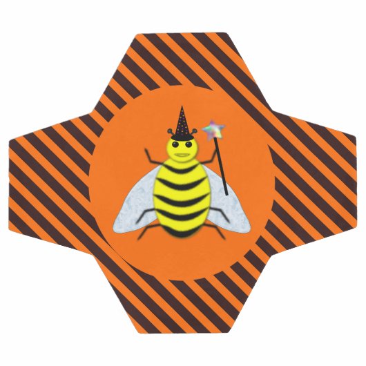 Halloween Magic Bee Witch Orange et Black Stripes (Plat)