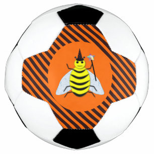 Halloween Magic Bee Witch Orange et Black Stripes