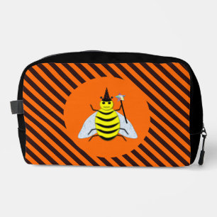 Halloween Magic Bee Witch oranje en Black Stripes Toilettasje