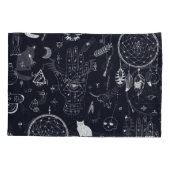 Halloween Magic: Doodle-patroon. Kussensloop (Achterkant)