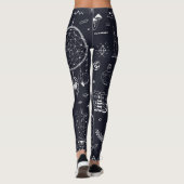 Halloween Magic: Doodle-patroon. Leggings (Achterkant)
