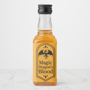 Halloween Magic Dragon Blood Apothecary labels Likeurfles Etiket