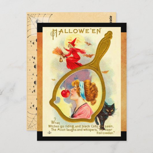  Halloween Magic Mirror Briefkaart (Voorkant / Achterkant)