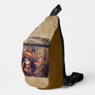 Halloween, Magie met een Glimlach Print Knip Naai Sling Bag