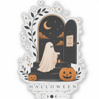Halloween Magische Deur – Griezelnacht Sticker