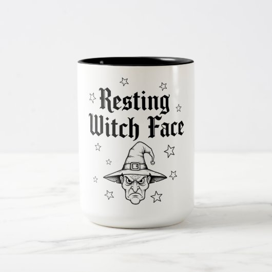 Halloween Magische Mok - Resting Witch Face & Star (Center)