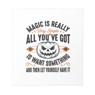 Halloween Magische Pompoen Vintage Vector T-shirt  Notitieblok