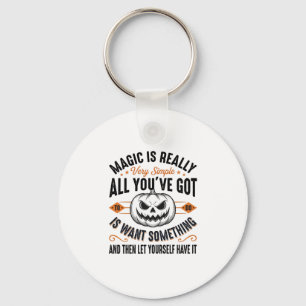 Halloween Magische Pompoen Vintage Vector T-shirt Sleutelhanger
