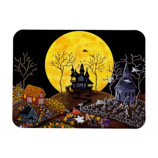 Halloween magneet "Keep Running" (Horizontaal)